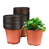 KINGLAKE 50 pcs 15 cm Plastique Plante Pots de Fleurs Pot de Semis Pépinières Fleur Plante Pot repiquage Conteneur