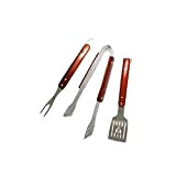 Kit spatule, pince et fourchette Laguiole barbecue inox