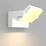 Klighten 24W Applique Murale LED Extérieure Intérieur Éclairage Mural Imperméable IP65, Applique Moderne Exterieur Angle de Lumière Réglable pour Jardin ...