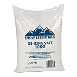 Laeto Snow Essentials Sac de 10 kg de sel gemme de dégivrage Blanc Parfait pour dégivrer les allées, les routes ...