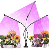 Lampe de Plante, 60 LEDs Lampe de Croissance à 360° Éclairage Horticole avec, Lampe pour Plante 3 Têtes Lampe Croissance ...