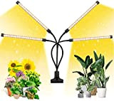 Lampe Horticole 80W, Lampe LED Horticole avec à 360°Ajustable , 80LEDs Lampe Plante Interieur avec Chronométrage (3H/9H/12H), Lampe Horticole LED ...