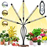 Lampe Horticole Led, Garpsen 5 Heads Lampe pour Plantes Interieur, 105 LEDs Chronométrage AUTO - ON/OFF Spectre Complet Lampe de ...