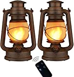 Lampe Lanterne LED Décorations Maison Lumières Sans Fil à Piles, Lanterne Extérieure, Design Rétro, Lanterne de Camping, Lampe à économie ...