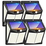 Lampes Solaires Extérieures, 238 LED Lampes Solaires de Sécurité et 3 Modes Détecteur de Mouvement Grand Angle 270° Lampes Solaires ...