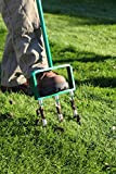 Landzie Aérateur de pelouse manuel - Outil de carottage de 106,7 cm en acier inoxydable très résistant - Outil d'aération ...