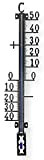 Lantelme Thermomètre de jardin en métal - 27 cm - Analogique - Pour l'intérieur et l'extérieur - 7702
