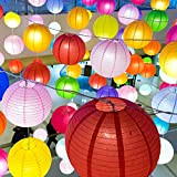 Lanternes en Papier 20 Pièces Rondes Chinoises , Abat-Jour en Papier Coloré à Suspendre, Décoration de Festival, Accessoire pour fête ...