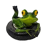 LIBOOI Statue de grenouille flottante en résine, statue de jardin grenouille, décoration de bassin flottante, sculpture de grenouilles pour jardin, ...
