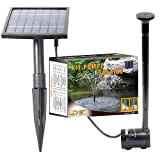 Linxor - Pompe à eau solaire pour fontaine, bassin ou jardin... avec câble de 5m
