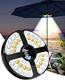 LumièRe Parapluie, 48 Led 500 Lumens Usb Rechargeable Umbrella Light, 3 Modes D'éClairage Veilleuse Sans Fil Rechargeable Usb Pour Parasols ...