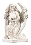 Lunartec Figurine Solaire à LED - Ange agenouillé, 24,5 cm