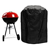 LVEDU Housse de barbecue imperméable et respirante en nylon pour barbecue rond à gaz charbon électrique avec sac de rangement