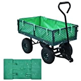 lyrlody Chariot de Transport de Jardin, Chariot de Jardin Vert Polyvalent pour l'industrie
