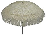Maffei Art 6 Kenia, parasol rond diamètre cm 200, couvert avec rafia, Fabriqué en Italie.