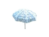 Maffei - Art 6 Kenya - Grand parasol rond recouvert de raphia - Diamètre : 200 cm. Couleur : argenté.