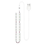 Makeup Mirror Light Bright White LED Vanity Lampe Cosmetic Light Up Bulbes 6 bandes-USB Cable Design Cabinage Light avec écran ...