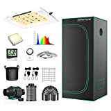 MARS HYDRO Grow Tent Kit Complete TS600 Dimmable Full Specturm Grow Tent Complete System Growing Tent Kit 1680D Indoor Grow ...