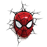 Marvel Light FX Applique Murale LED Décoration Spiderman 3D, 816733002224, Red