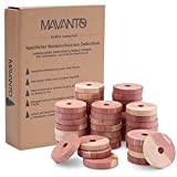 MAVANTO 48x Anti Mites Textiles Répulsif effectif au cèdre pour armoires et cintres - Piège et prévention 100% naturels Contre ...