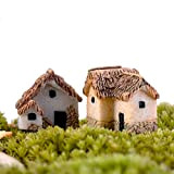 Mini House Fairy Garden Miniatures Villa Châteaux Figurine Terrarium Figurines Miniature Jardin Décoration fée Figurines