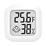 Mini thermomètre hygromètre d'intérieur avec visage souriant Température Humidité ℉