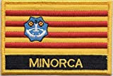 Minorca Îles Baléares Drapeau espagnol brodée rectangulaire Patch badge