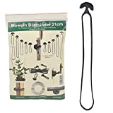 Mowein Lot de 20 attaches de 21 cm - Pour plantes de jardinage et de maison - Serre-câbles - Attache ...