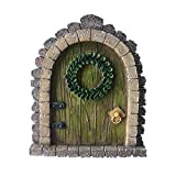 MUAMAX fée Porte de Jardin Porte Miniature pour fée Porte de Jardin pour Arbres Accessoires GNOME Maison Arbre décor fée ...