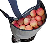 Namvo Tablier de jardin pour récolter les fruits, grand sac de ramassage de fruits en tissu Oxford très résistant, poches ...