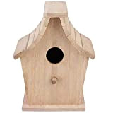 Natudeco Bird House Boîte d'élevage d'oiseaux Nids d'oiseaux en bois Cage suspendue Boîte d'élevage Nichoir Ornements pour Dove Sparrow Colibri ...