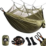NatureFun Hamac Ultra-léger de Voyage Camping (275 x 140 cm) Respirante,Nylon à Parachute à séchage Rapide | 2 x Mousquetons ...