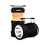 NEBO Big Poppy NE6908 Lanterne de Camping Rechargeable avec Batterie Externe 300 lumens avec Spot 120 lumens, Corps caoutchouté résistant ...