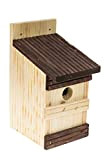 Nichoir en bois à suspendre pour oiseaux bleus, moineau, rouge-gorges - Pour nicher dans votre jardin, nichoir - Bois de ...