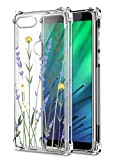 Oihxse Transparent Coque pour Xiaomi Redmi 7 Souple TPU Silicone Protection Etui Air Cushion [Shock-Absorption] [Anti-Rayures] Fleurs Motif Housse Bumper ...