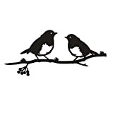 Oiseau en Métal Robin, Oiseaux de Jardin en Métal, Ornement de Jardin Rustique Robin, Ornements d'oiseaux de Jardin en Métal, ...