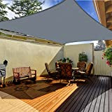 OKAWADACH Voile d'ombrage Rectangulaire 2x3m Gris Clair Voile de Soleil Imperméable Une Protection des Rayons UV à 95% pour Extérieur ...