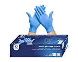 OneProtek Gants jetables en nitrile - Boîte de 100 gants jetables non poudrés - Taille XL (Très Grande) - Bleu ...