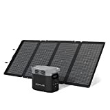 Pack Générateur Solaire EcoFlow DELTA 2 et panneau solaire 220 W, capacité de 1-3 kWh, batterie LFP, charge rapide, station électrique portable ...