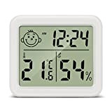 PAIRIER Termometre Maison LCD Thermomètre Hygromètre Interieur Numérique Température Humidité pour Salon entrepôt Chambre de bébé Vestiaire