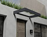 Palram Canopia Sophia 1600 Auvent de Porte - Design Moderne pour l'extérieur - Cadre en Aluminium et Toit Transparent