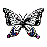 Papillon Décoration Domicile，Ornements De Papillons 3D Vifs Acrylique Papillon Wall Art Décoration de La Maison Couleur Jardin Sculpture Décoration Murale