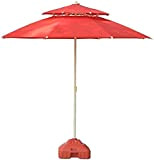 Patio Offset Umbrella Outdoor Garden Parasols Parasols 7.5ft/230cm Outdoor Patio Garden Table Umbrella with Push Button Tilt for Outdoor Yard ...