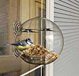 Peckish 60051263 Mangeoire à Oiseaux pour fenêtre Naturel 14 x 12,5 x 12,5 cm