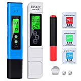 pH-mètre pH TDS et température EC testeur BIO 5 en 1 Testeur de qualité de l'eau avec Écran LCD, testeur ...
