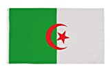 PHENO FLAGS Drapeau de l’Algérie - Drapeau algérien 90x150 cm - Drapeau national résistant aux intempéries pour fixation sur mât ...