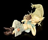 Pixie Kobold Figurine Kuschelt avec Hérisson Gnome Nain Déco