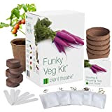 Plant Theatre - Graines de légumes - Kit de légumes insolites avec 5 sachets de graines (carottes, courgettes, choux de ...