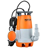 Pompe d’évacuation eaux usées FUXTEC pompe de bassin submersible 750 Watt, max. 12000 l/h, hauteur de refoulement max. 9,5 m, ...