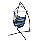 POPSPARKk Support de chaise suspendu pour hamac, structure porteuse en métal, 214 cm, max. jusqu'à 120 kg, style X (chaise ...